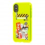 Чехол для iPhone Xs Max Neon print supreme