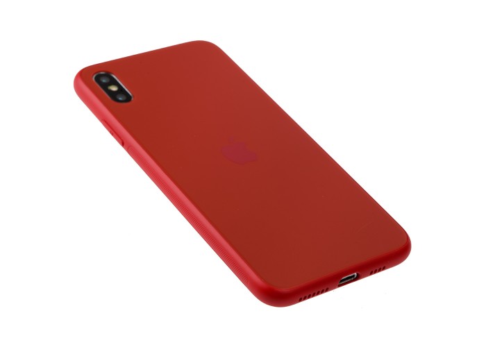 Чехол для iPhone Xs Max TPU Matt красный