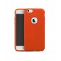 Чехол iPaky для iPhone 6 с имитацией кожи оранжевый