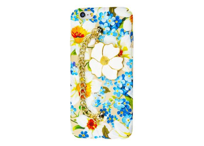 Чехол oft Touch+Ceramic для iPhone 6 с цветами голубой