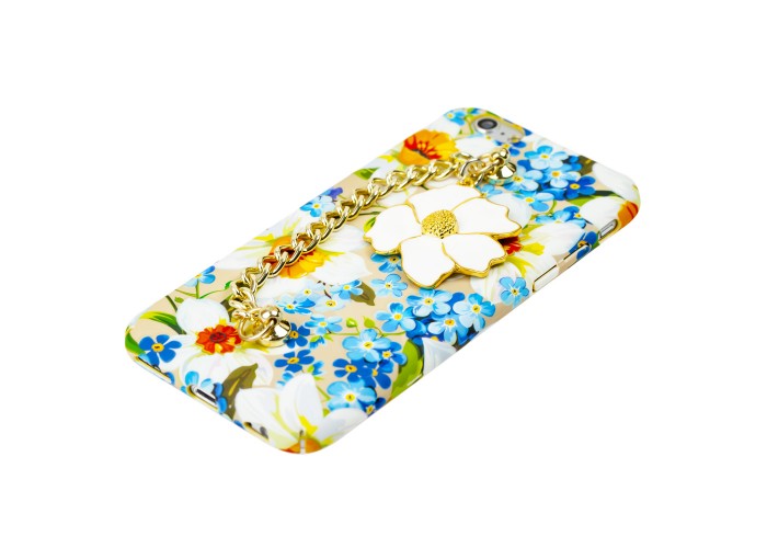 Чехол oft Touch+Ceramic для iPhone 6 с цветами голубой