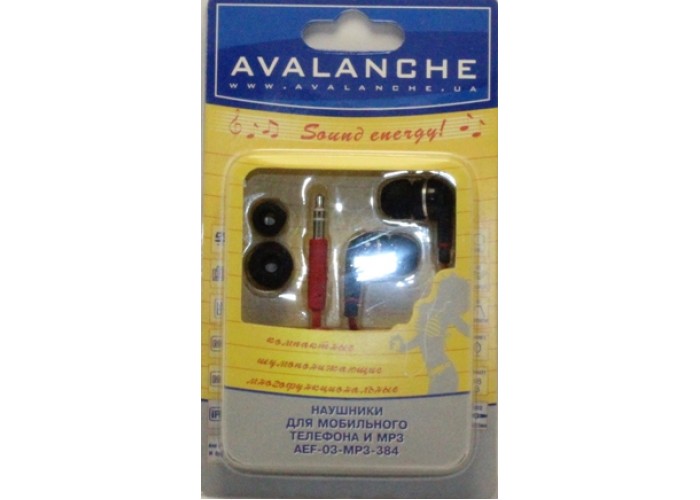 Наушники Avalanche MP3-384 red