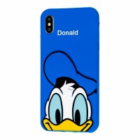 Чехол 3D для iPhone Xs Max Disney Donald синий