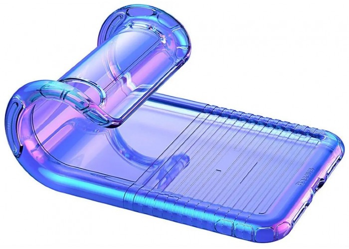 Чехол Baseus Colorful airbag protection для iPhone Xs Max синий / прозрачный