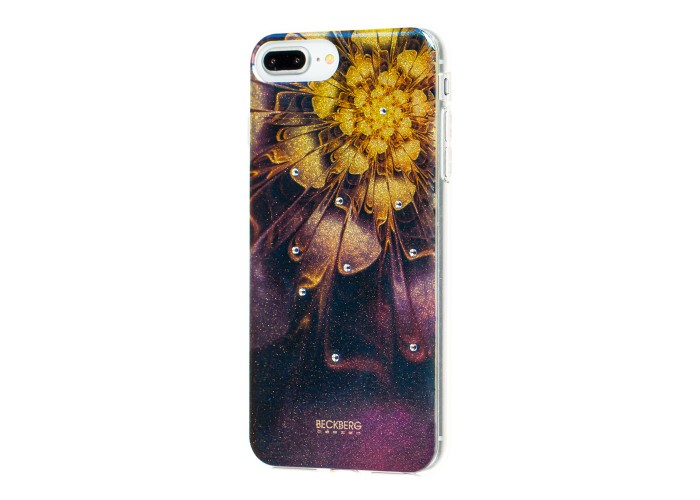 Чехол Beckberg для iPhone 6 Plus / 7 Plus / 8 Plus со стразами цветущий