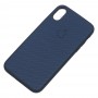 Чехол Carbon New для iPhone Xr синий