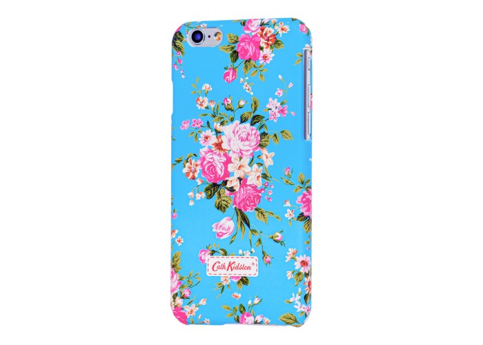 Чехол Cath Kidston для iPhone 6 Flowers с цветами светло голубой