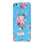 Чехол Cath Kidston для iPhone 6 Flowers с цветами светло голубой