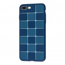 Чехол Cococ для iPhone 7 Plus / 8 Plus квадраты синий