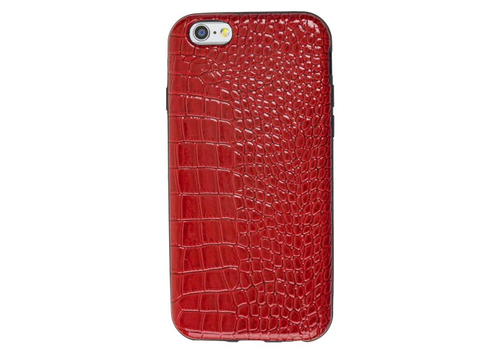 Чехол Crocodile для iPhone 6 красный