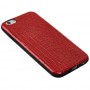 Чехол Crocodile для iPhone 6 красный