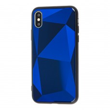 Чехол Diamond для iPhone X / Xs синий