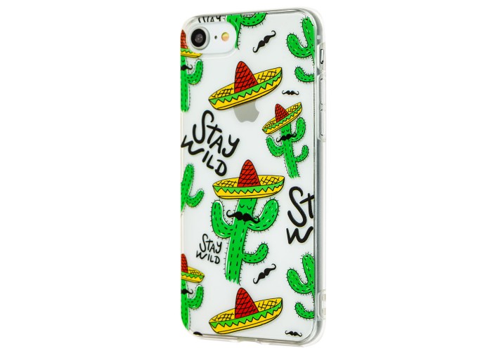 Чехол Lovely для iPhone 7 / 8 силиконовый кактусы