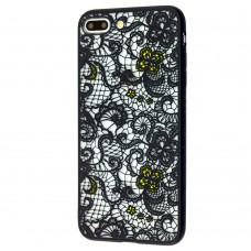 Чехол Luoya Flowers для iPhone 7 Plus / 8 Plus узор черный