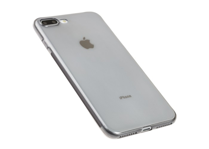 Чехол Oucase для iPhone 7 Plus / 8 Plus силиконовый черный прозрачный