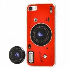 Чехол Photo Popsocket для iPhone 7 / 8 с попсокетом красный
