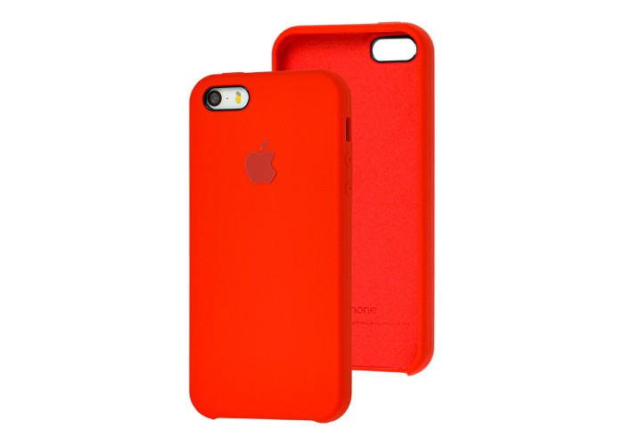 Чехол Silicone для iPhone 5 case красный