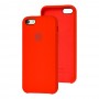 Чехол Silicone для iPhone 5 case красный