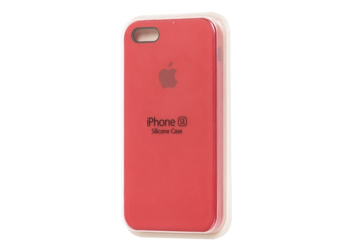 Чехол Silicone для iPhone 5 case красный