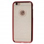 Чехол бампер для iPhone 6 с блесткой красный