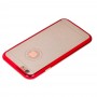 Чехол бампер для iPhone 6 с блесткой красный
