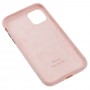 Чехол для iPhone 11 Alcantara 360 розовый песок