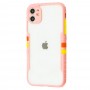 Чехол для iPhone 11 Armor clear розовый