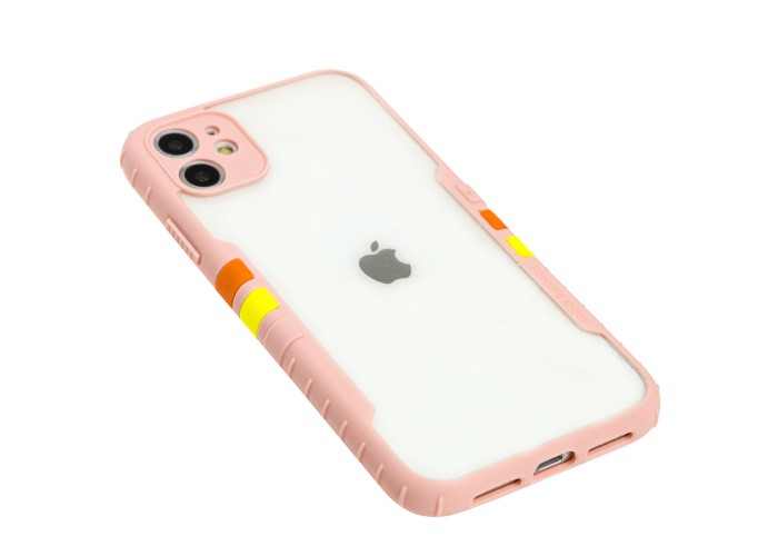 Чехол для iPhone 11 Armor clear розовый