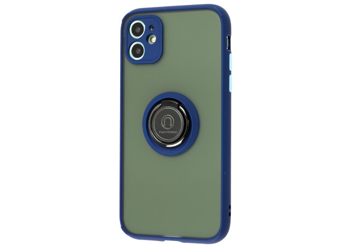 Чехол для iPhone 11 LikGus Edging Ring синий