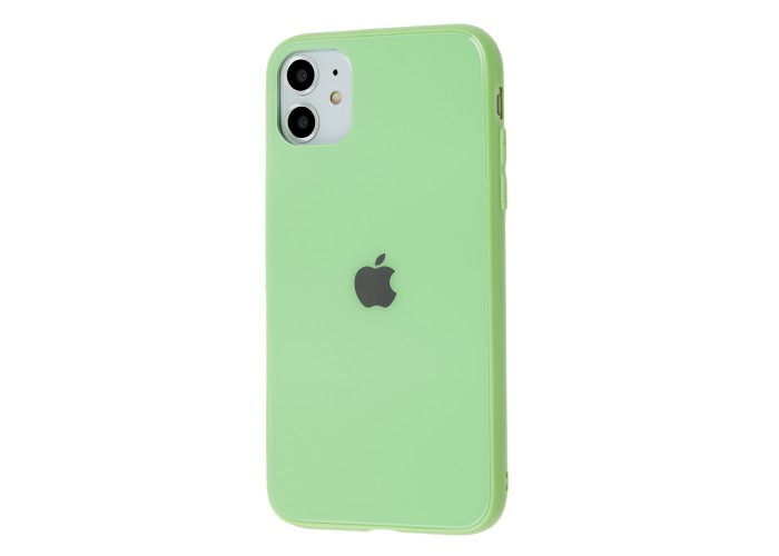 Чехол для iPhone 11 New glass мятный