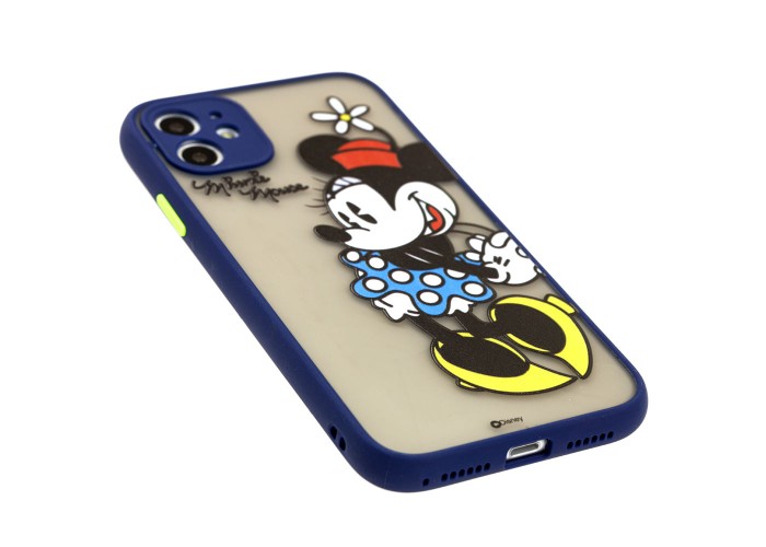 Чехол для iPhone 11 Picture shadow matte minnie mouse / dark blue