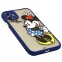 Чехол для iPhone 11 Picture shadow matte minnie mouse / dark blue