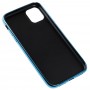 Чехол для iPhone 11 Silicone case матовый (TPU) голубой