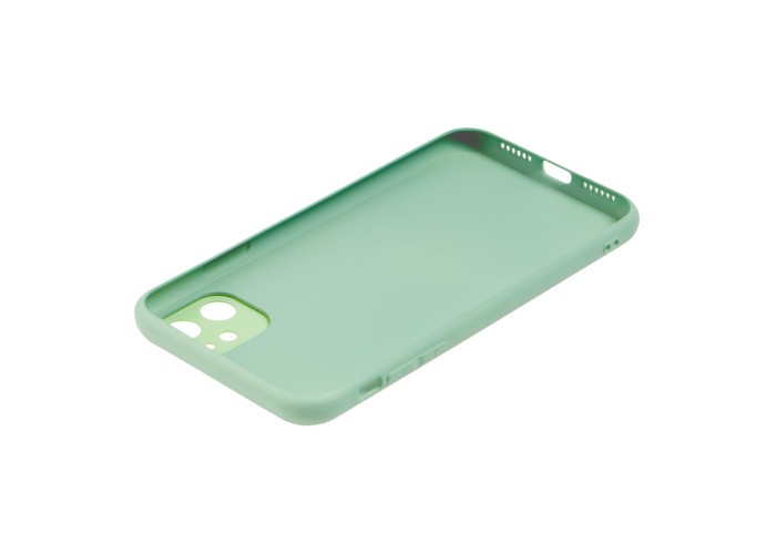 Чехол для iPhone 11 glass LV бирюзовый