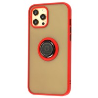 Чехол для iPhone 12 Pro Max LikGus Edging Ring красный