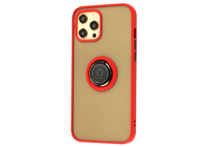 Чехол для iPhone 12 Pro Max LikGus Edging Ring красный