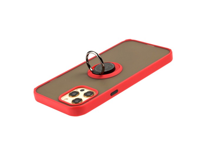 Чехол для iPhone 12 Pro Max LikGus Edging Ring красный