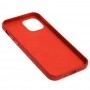 Чехол для iPhone 12 / 12 Pro Leather croco full красный