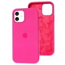 Чехол для iPhone 12 / 12 Pro Silicone Full малиновый / dragon fruit