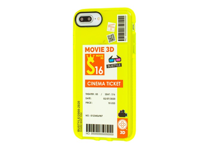 Чехол для iPhone 7 Plus / 8 Plus Acid Yellow cinema ticket