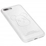 Чехол для iPhone 7 Plus / 8 Plus Kaws leather белый