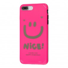 Чехол для iPhone 7 Plus / 8 Plus Nice smile popsocket розовый