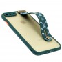 Чехол для iPhone 7 Plus / 8 Plus WristBand LV зеленый / лавандовый