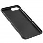 Чехол для iPhone 7 Plus / 8 Plus кожа металл черный