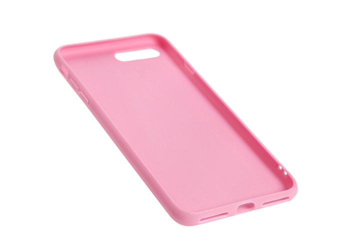 Чехол для iPhone 7 Plus / 8 Plus off-white leather розовый
