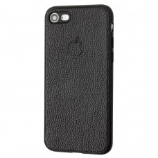 Чехол для iPhone 7 / 8 Leather cover черный