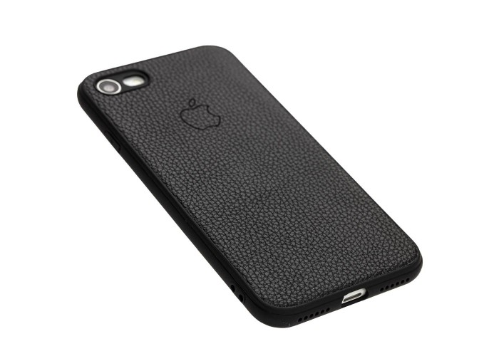 Чехол для iPhone 7 / 8 Leather cover черный