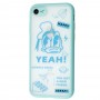 Чехол для iPhone 7 / 8 Picture shadow matte Donald Duck бирюзовый