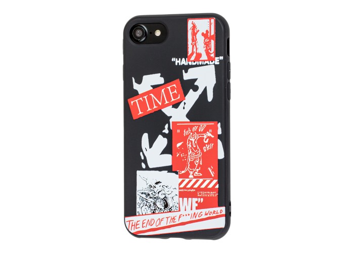 Чехол для iPhone 7 / 8 Smoothy print off-white time