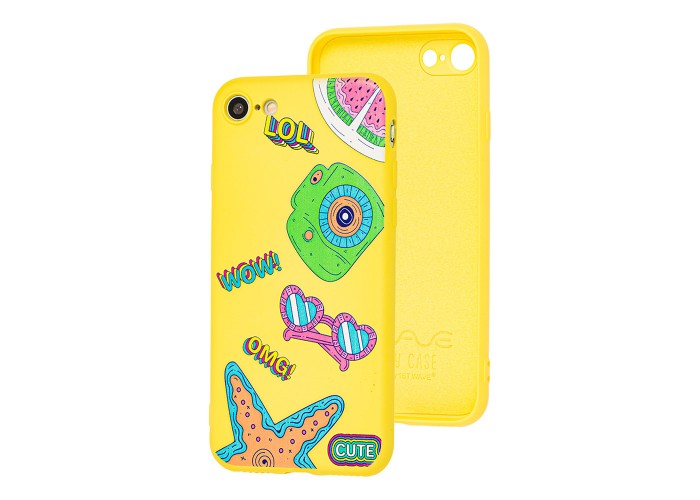 Чехол для iPhone 7 / 8 / SE2 Wave Fancy omg wow lol / yellow